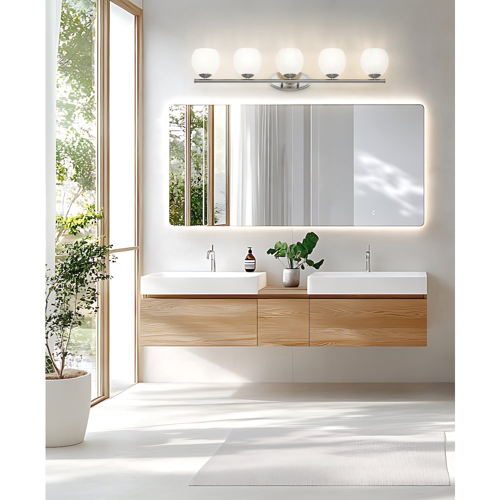 Z-Lite 5 Light Vanity, Brushed Nickel. Picture 5