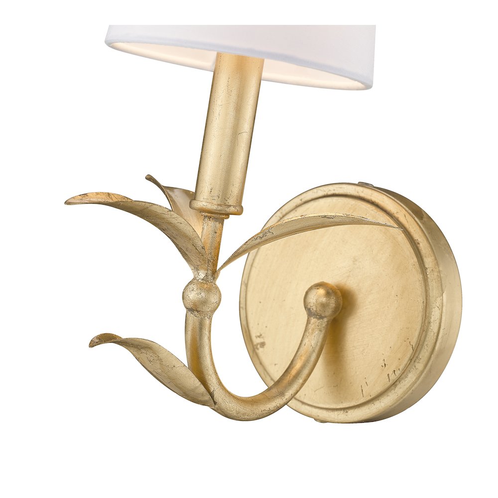 Z-Lite 1 Light Wall Sconce, Gold Leaf. Picture 4