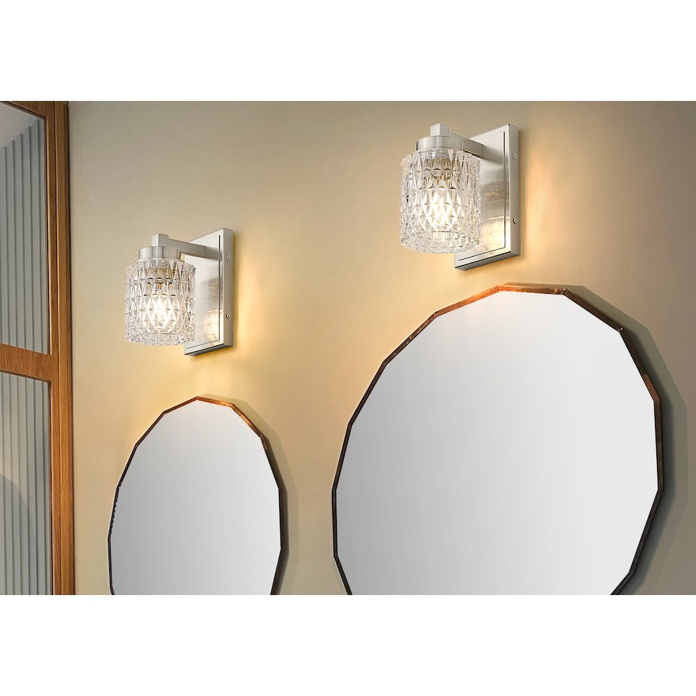 Z-Lite 1 Light Wall Sconce, Brushed Nickel. Picture 6