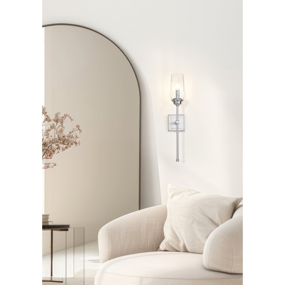 Z-Lite 1 Light Wall Sconce, Brushed Nickel. Picture 5