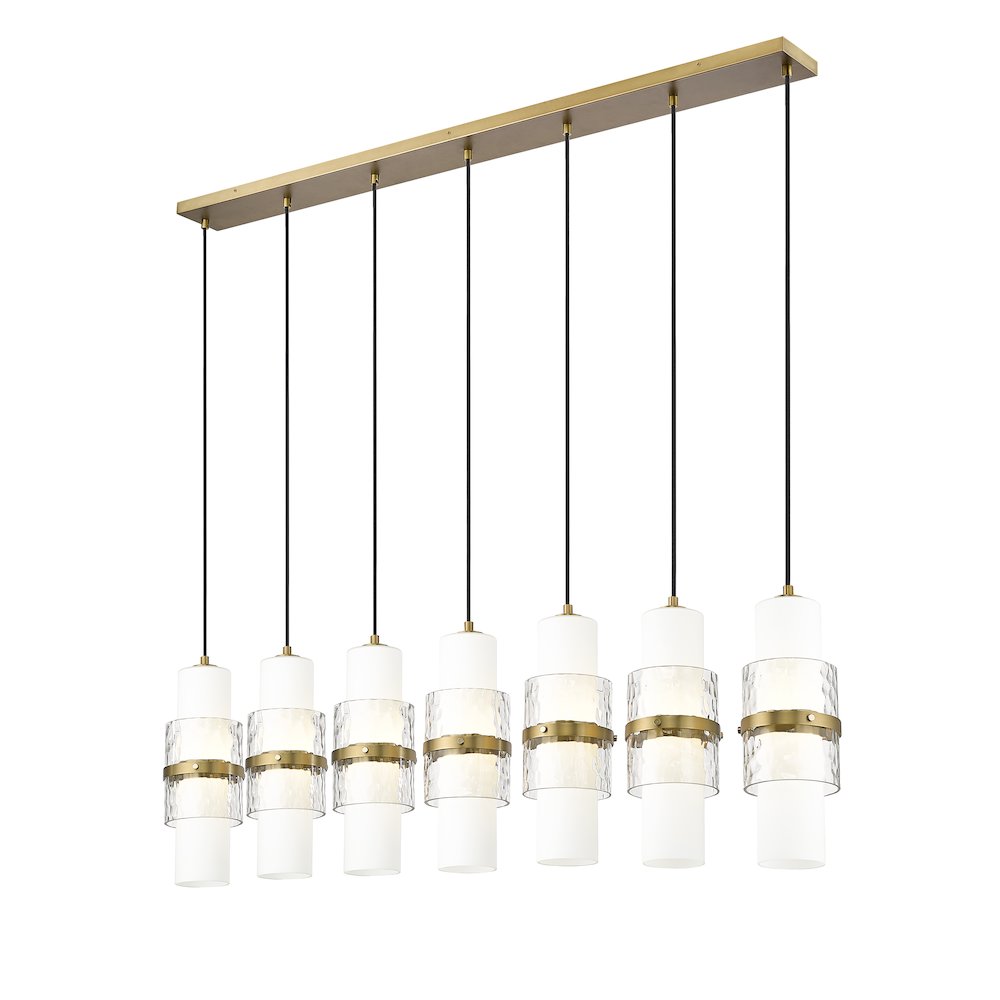 Z-Lite 7 Light Linear Chandelier. Picture 3