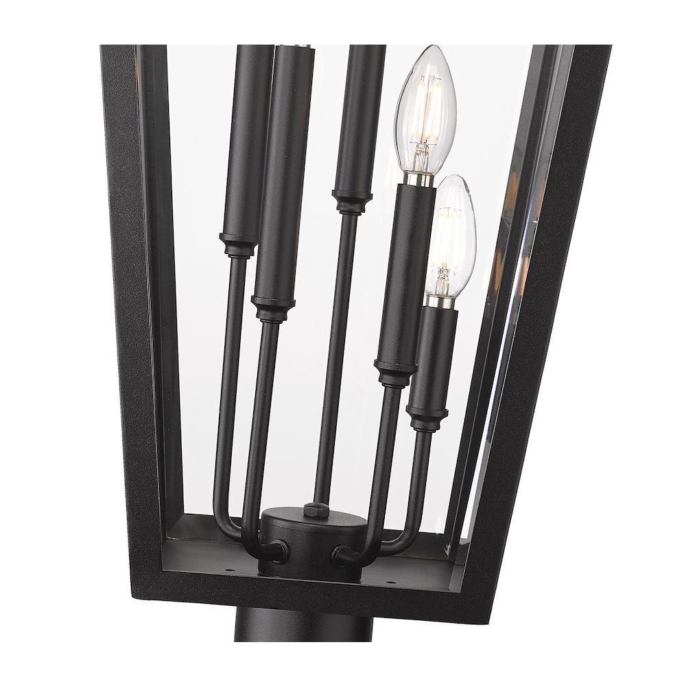 Z-Lite 5 Light Outdoor Post Mounted Fixture. Picture 4