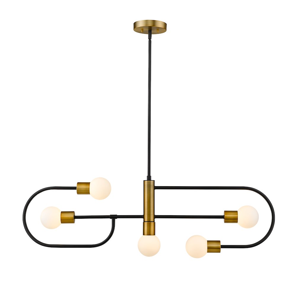 Z-Lite 5 Light Linear Chandelier. Picture 2