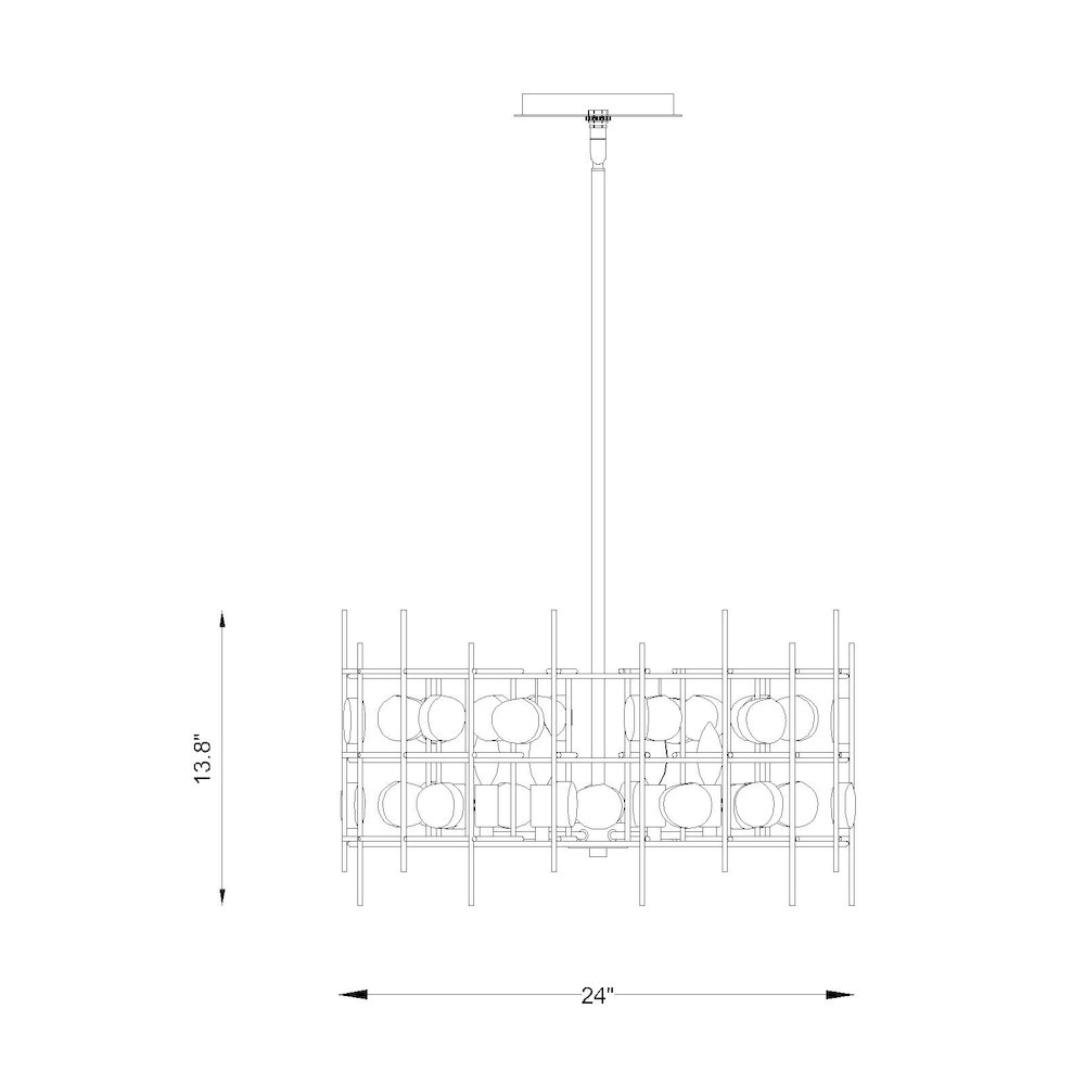 Z-Lite 6 Light Chandelier. Picture 8
