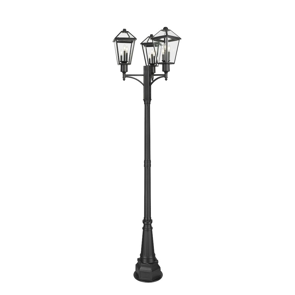 Z-Lite 3 Light Outdoor Post Mount Fixture. Picture 1