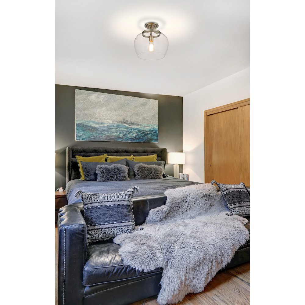 Z-Lite 1 Light Semi Flush Mount. Picture 6
