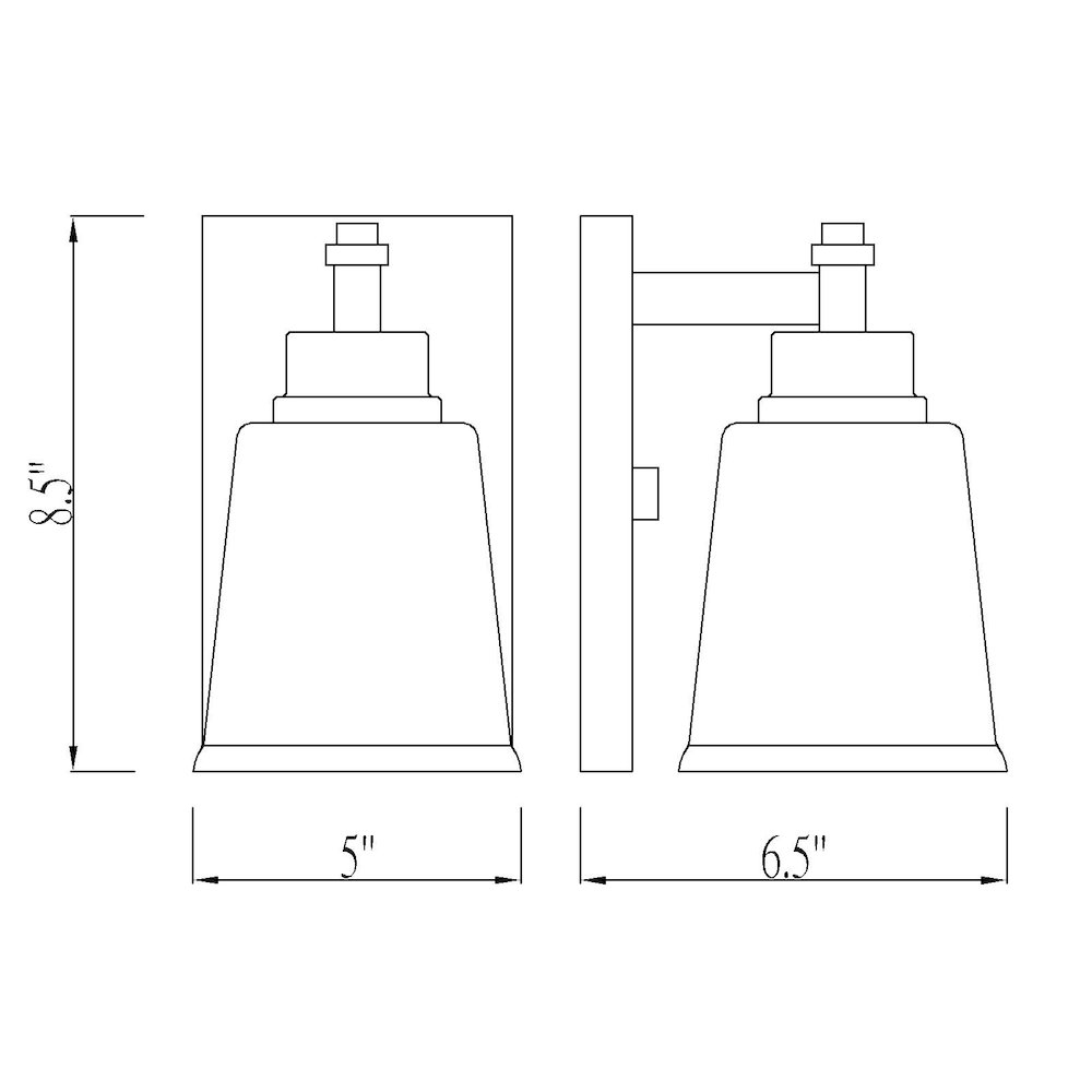 Z-Lite 1 Light Wall Sconce. Picture 8