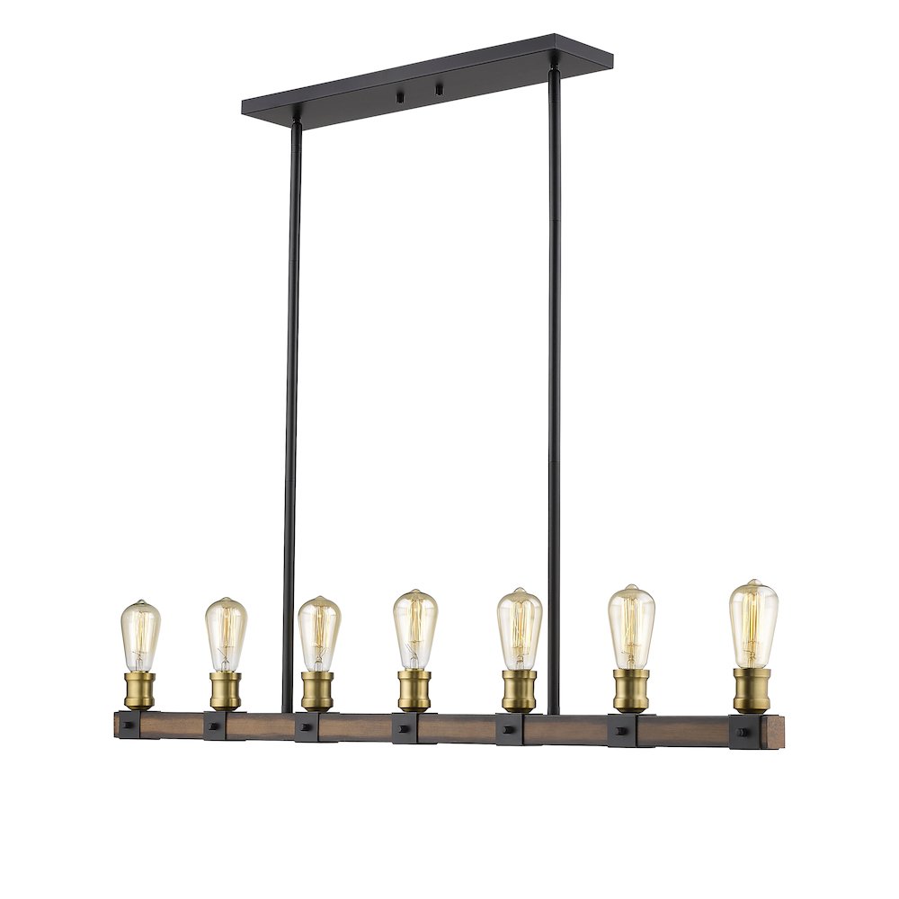 Z-Lite 7 Light Linear Chandelier. Picture 1