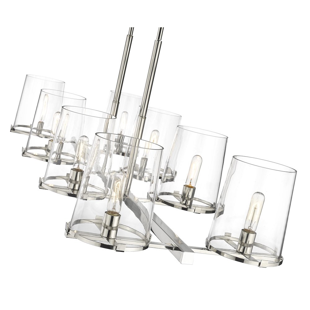 Z-Lite 8 Light Linear Chandelier. Picture 4