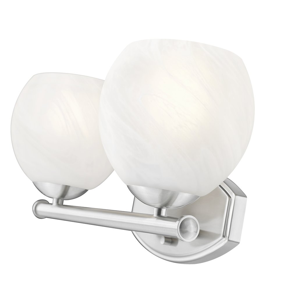 Z-Lite 2 Light Vanity, Brushed Nickel. Picture 4