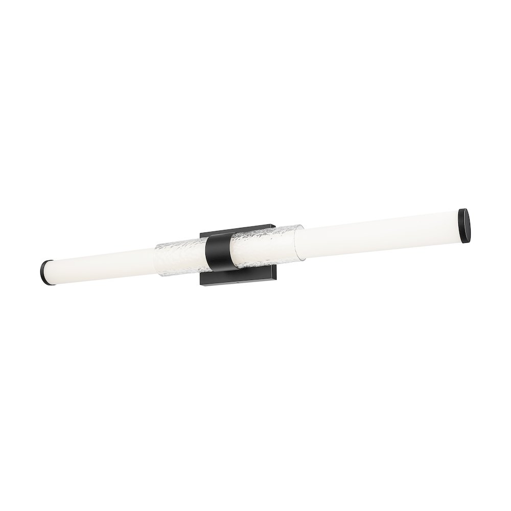 Z-Lite Egon 1 Light Vanity in Matte Black color, Steel frame. Picture 2