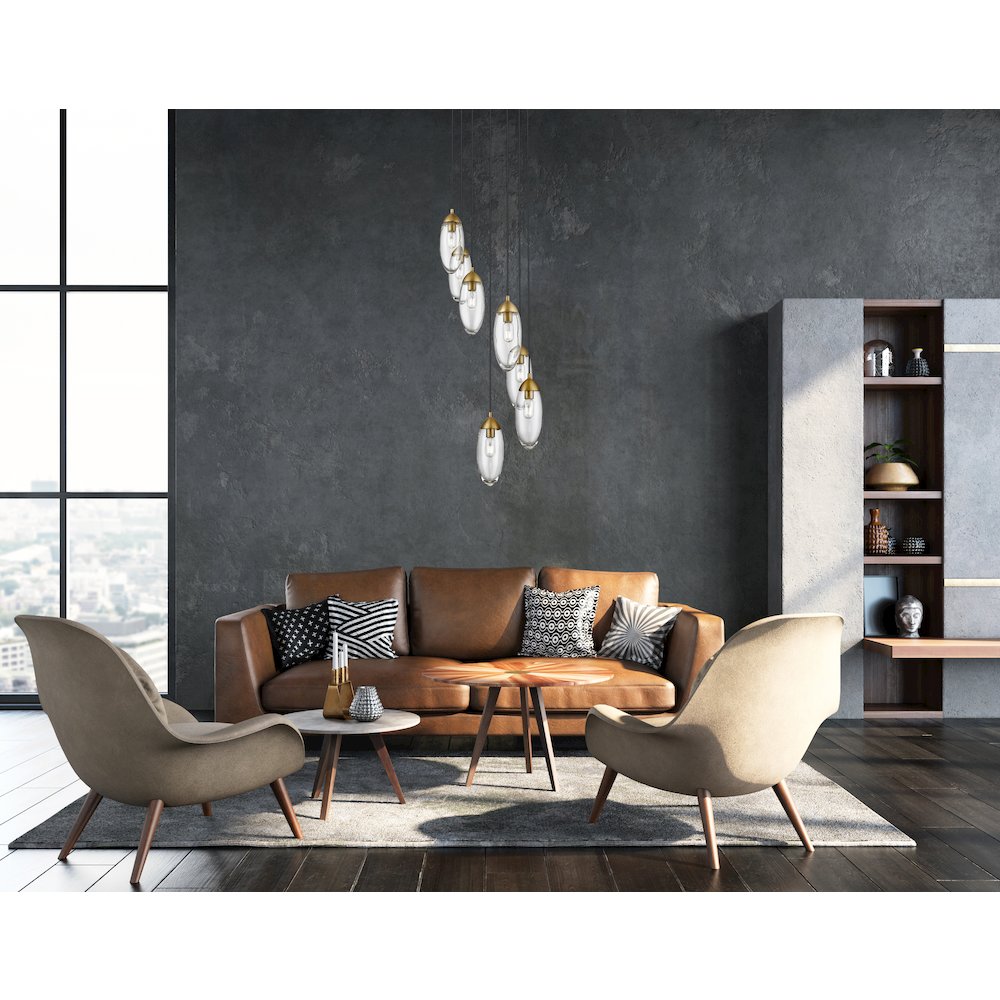 Z-Lite 7 Light Chandelier. Picture 6