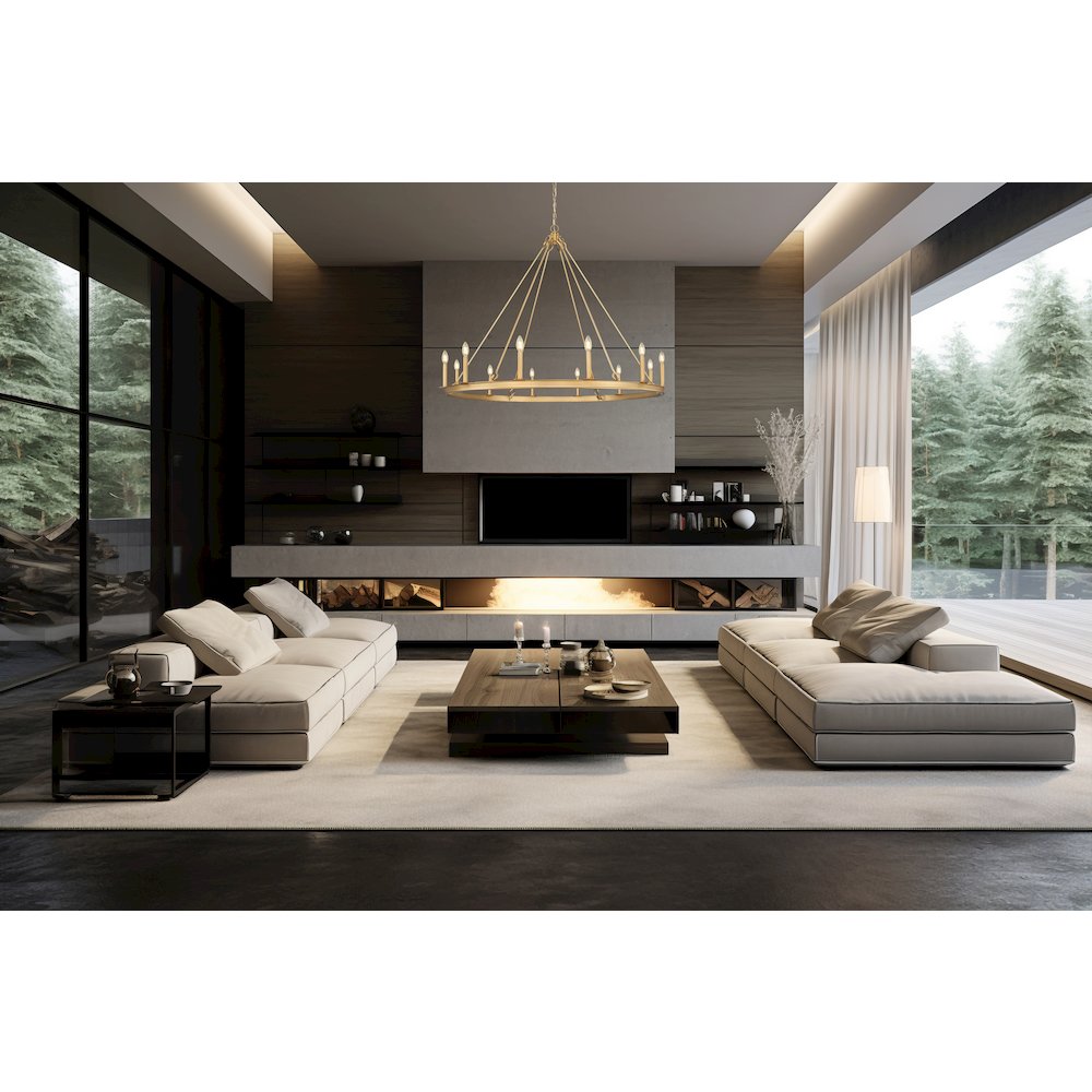 Z-Lite 12 Light Chandelier. Picture 6