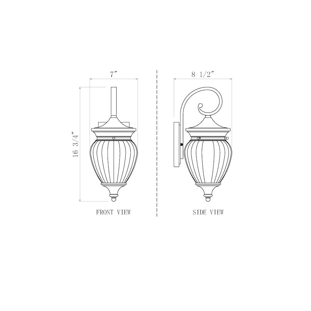Z-Lite 1 Light Outdoor Wall Light. Picture 8