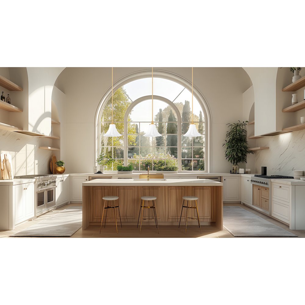 Z-Lite 1 Light Pendant, Modern Gold. Picture 5