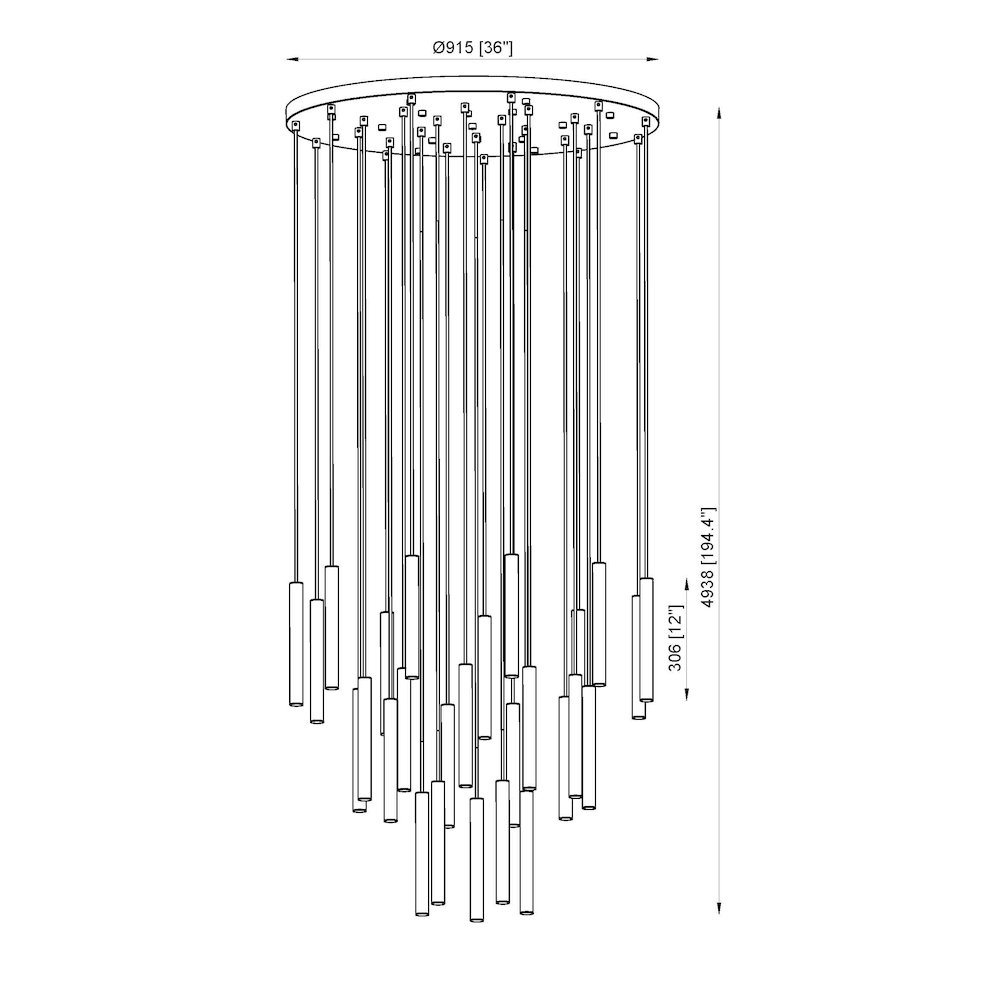 Z-Lite 27 Light Chandelier. Picture 8