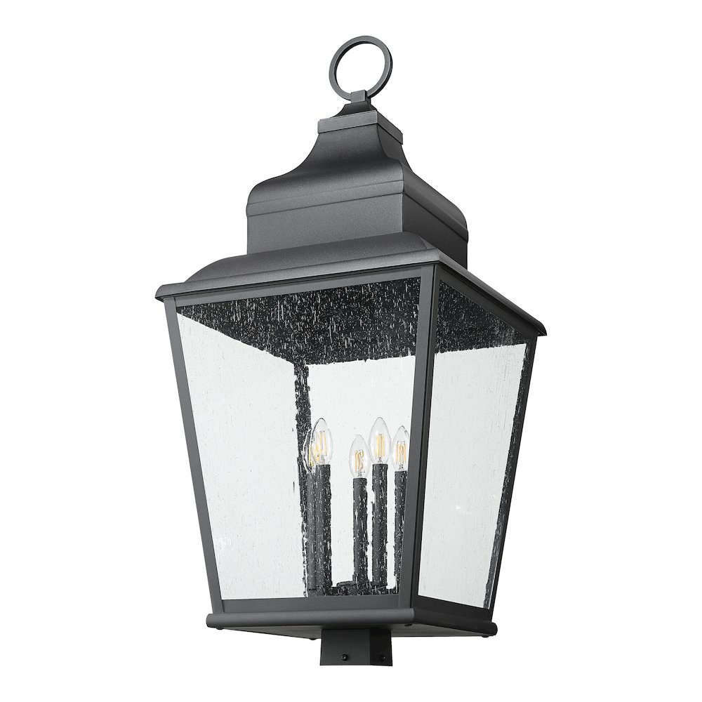 Z-Lite 5 Light Outdoor Post Mount Fixture, Sand Black. Picture 5
