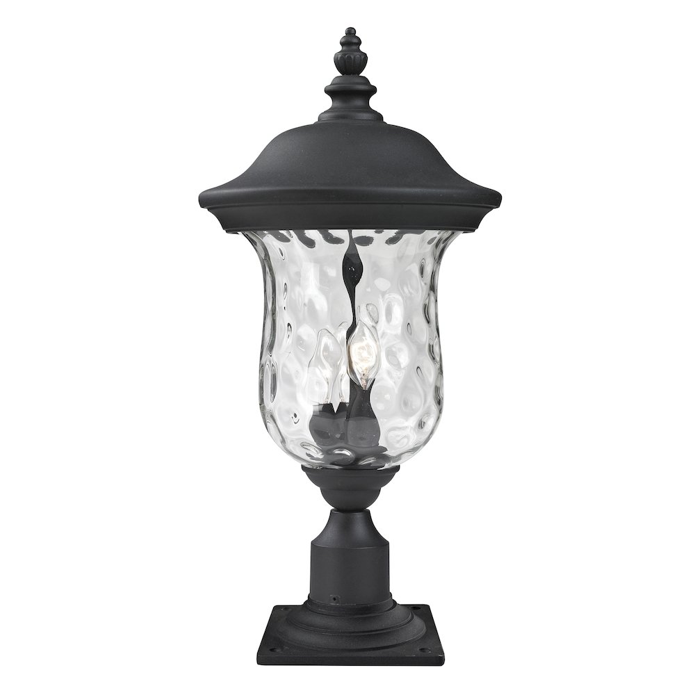 Z-Lite 3 Light Outdoor Pier Mounted Fixture. Picture 1