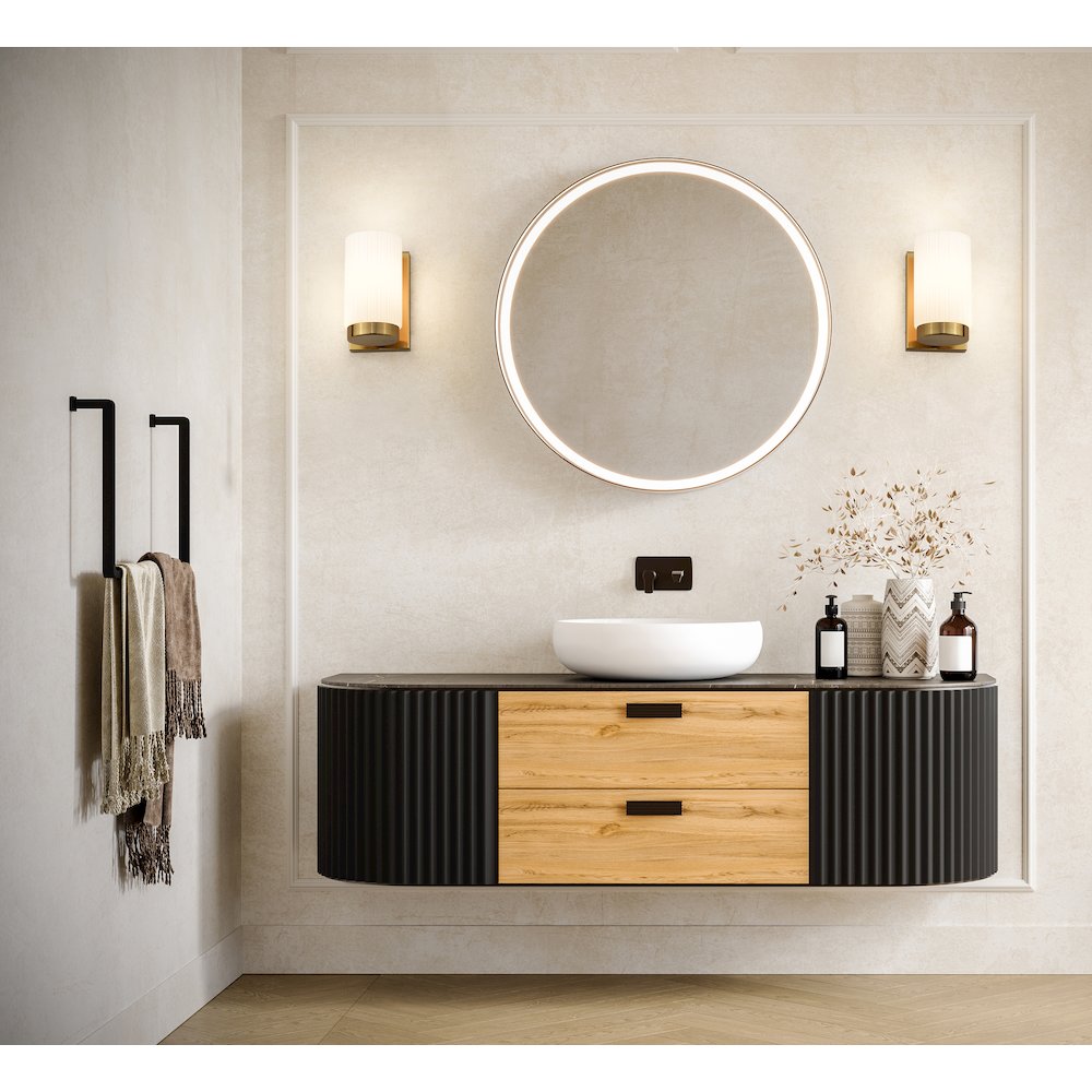 Z-Lite Burk 1 Light Wall Sconce, Luxe Gold. Picture 6