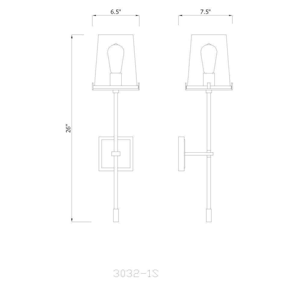 Z-Lite 1 Light Wall Sconce. Picture 8