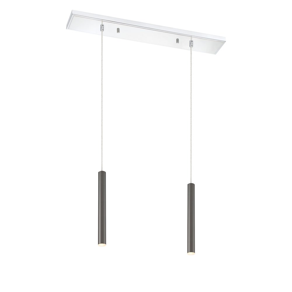 Z-Lite 2 Light Linear Chandelier. Picture 1