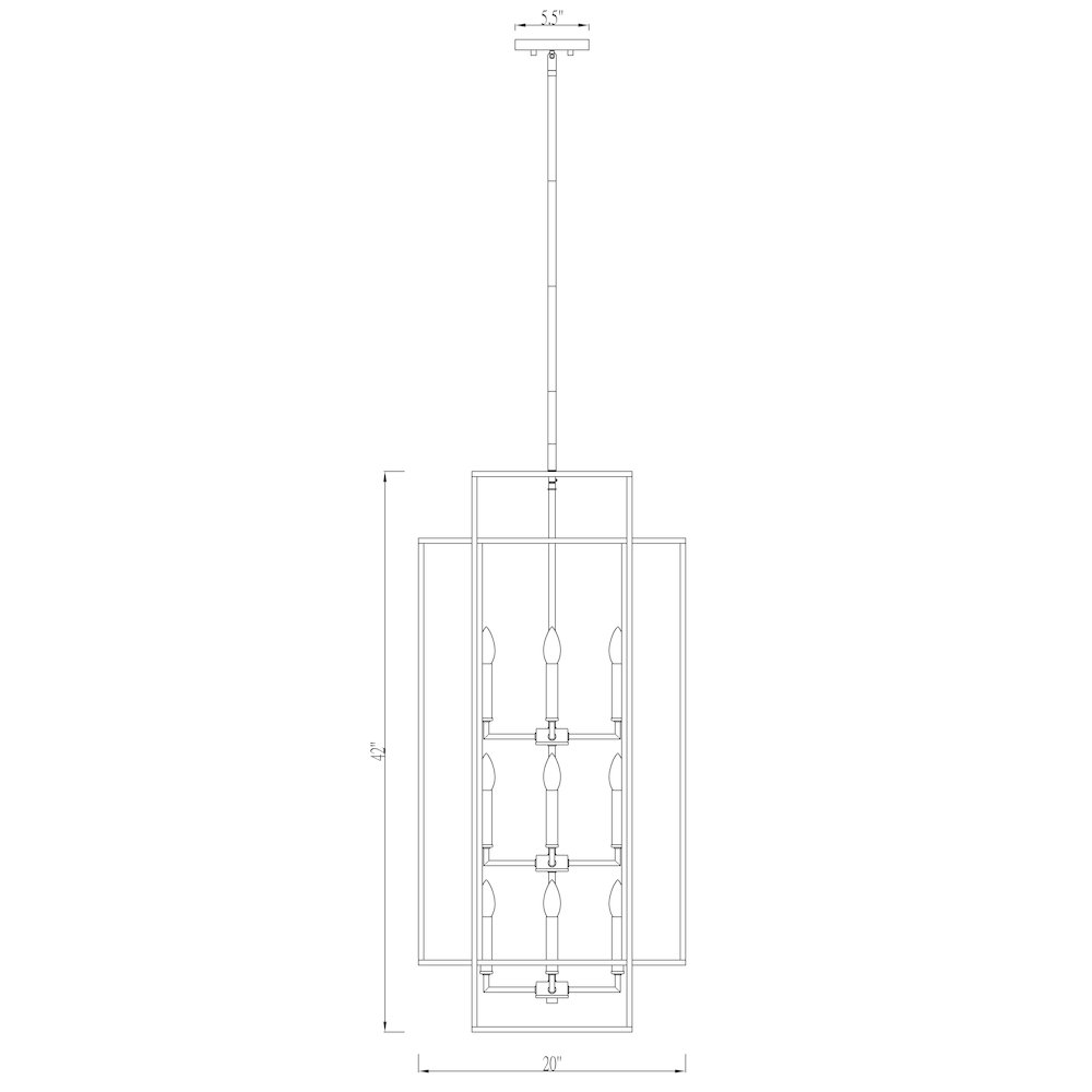 Z-Lite 12 Light Chandelier. Picture 8