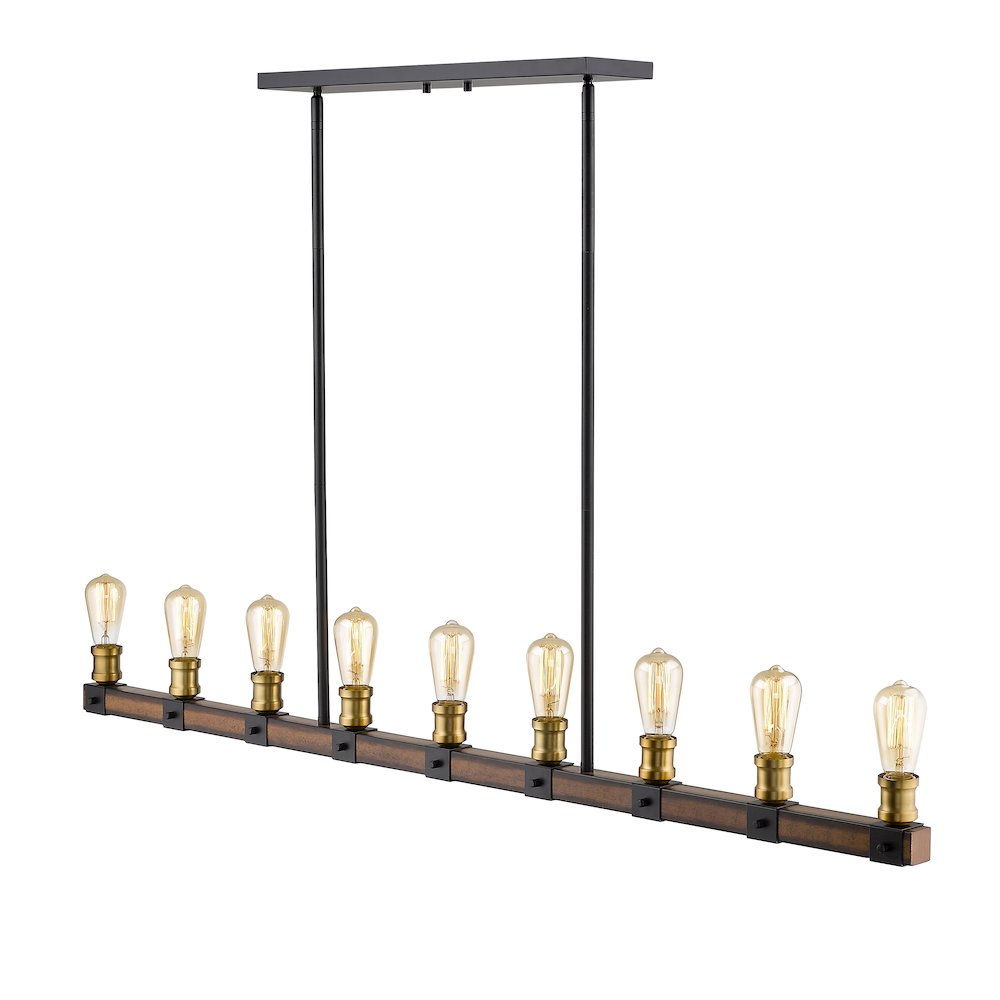 Z-Lite 9 Light Linear Chandelier. Picture 4