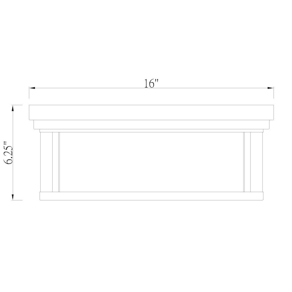 Z-Lite 3 Light Flush Mount. Picture 8