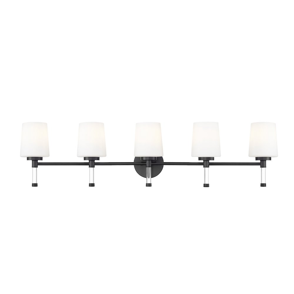 Z-Lite 5 Light Vanity, Matte Black. Picture 2