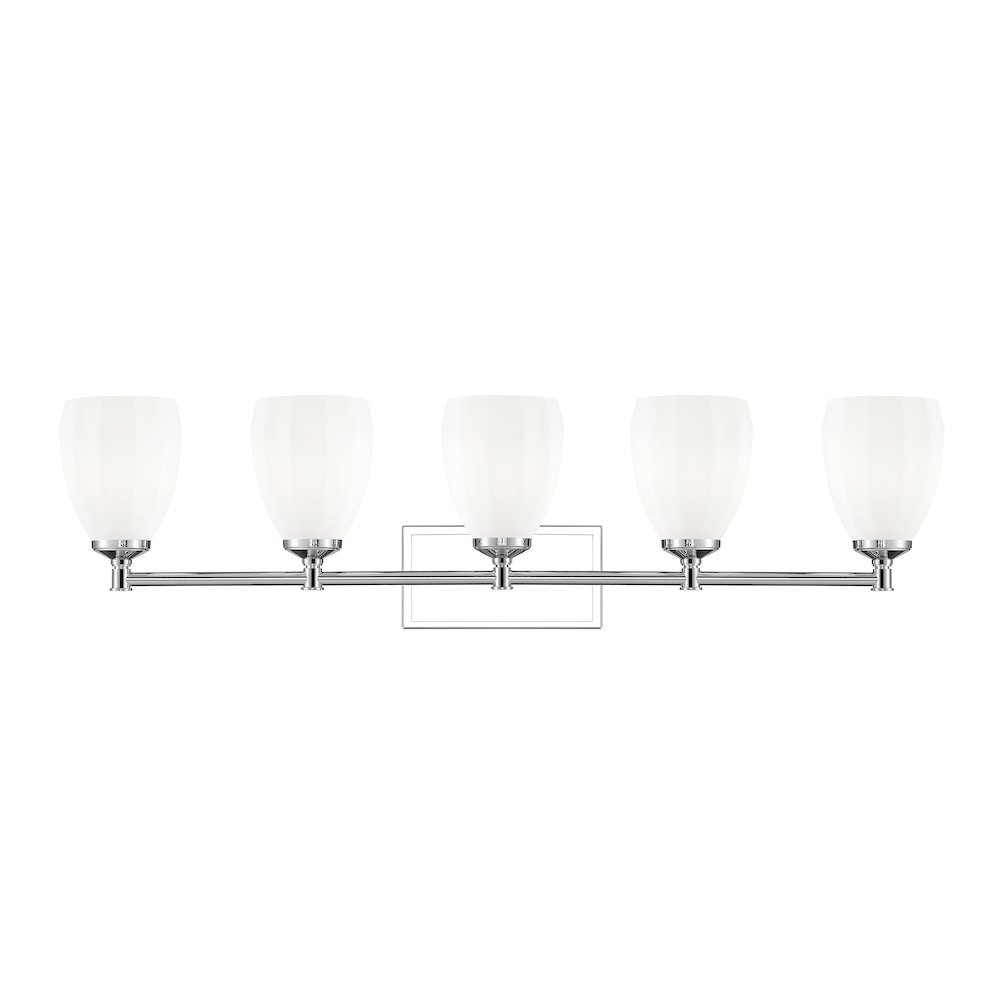 Z-Lite Oren 5 Light Vanity in Chrome  color, Steel frame. Picture 2