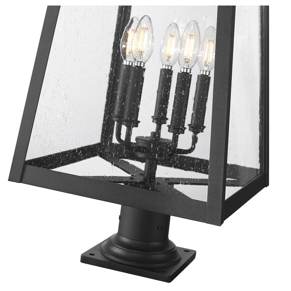 Z-Lite 5 Light Outdoor Pier Mounted Fixture. Picture 4