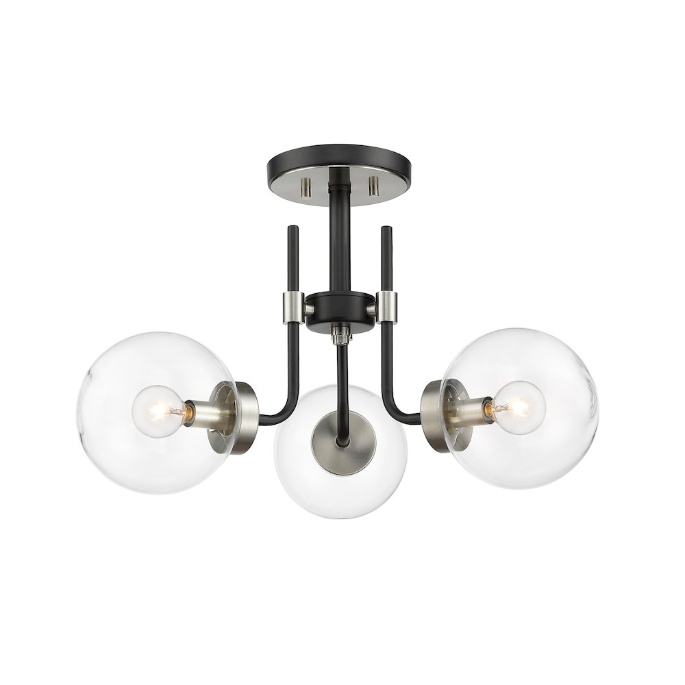 Z-Lite 3 Light Semi Flush Mount. Picture 1