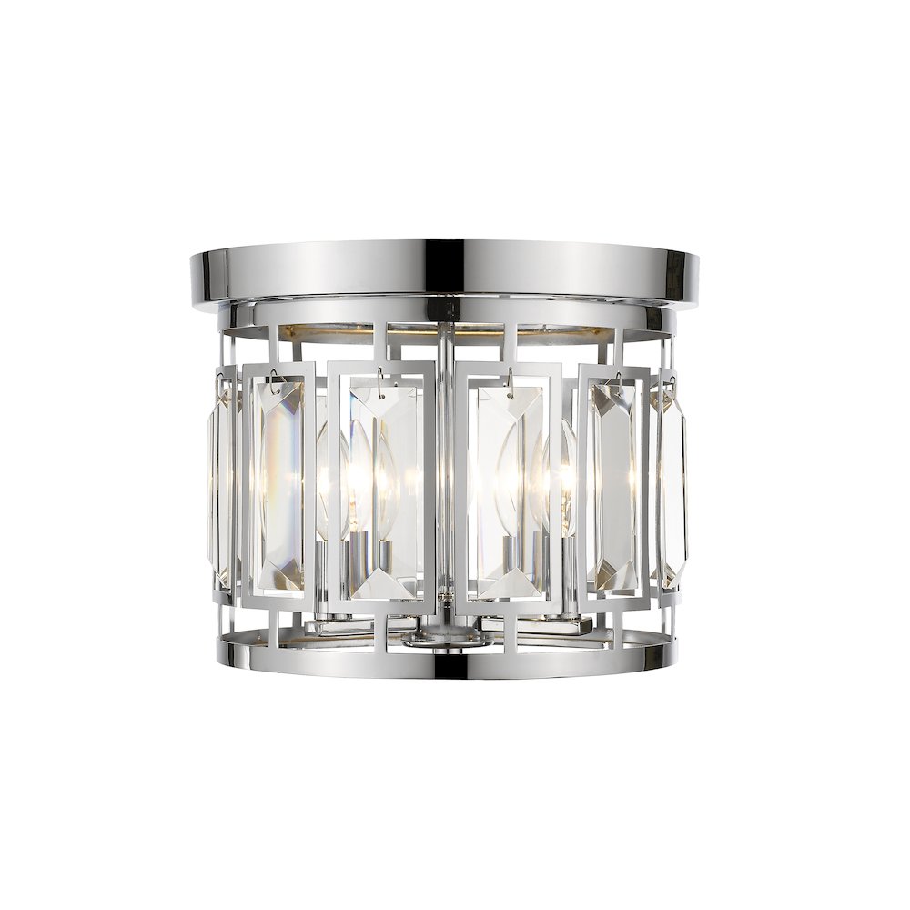 Z-Lite 3 Light Flush Mount. Picture 1