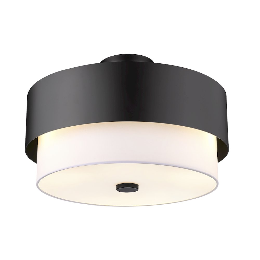 Z-Lite 3 Light Semi Flush Mount. Picture 3