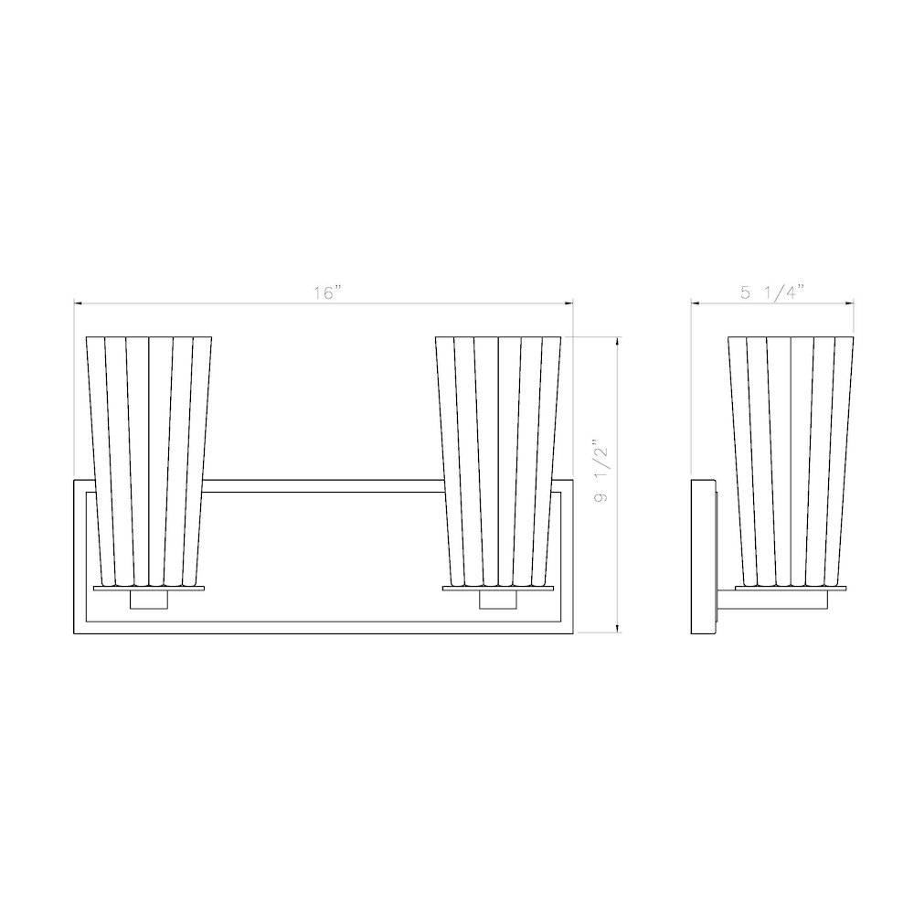 Z-Lite 2 Light Vanity. Picture 8
