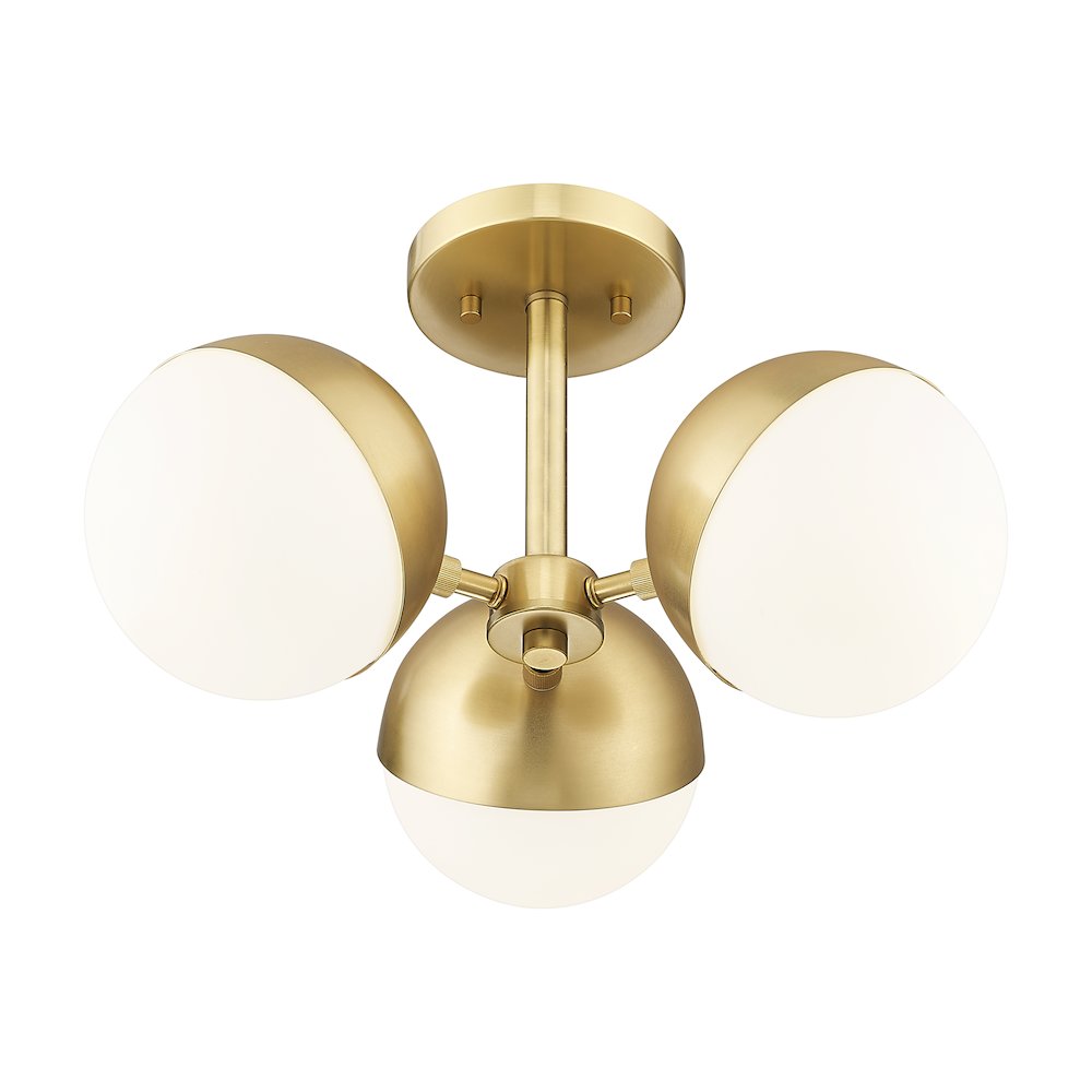 Z-Lite 3 Light Semi Flush Mount. Picture 3