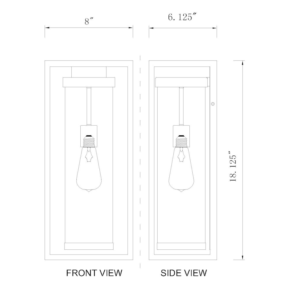 Z-Lite 1 Light Outdoor Wall Light. Picture 8