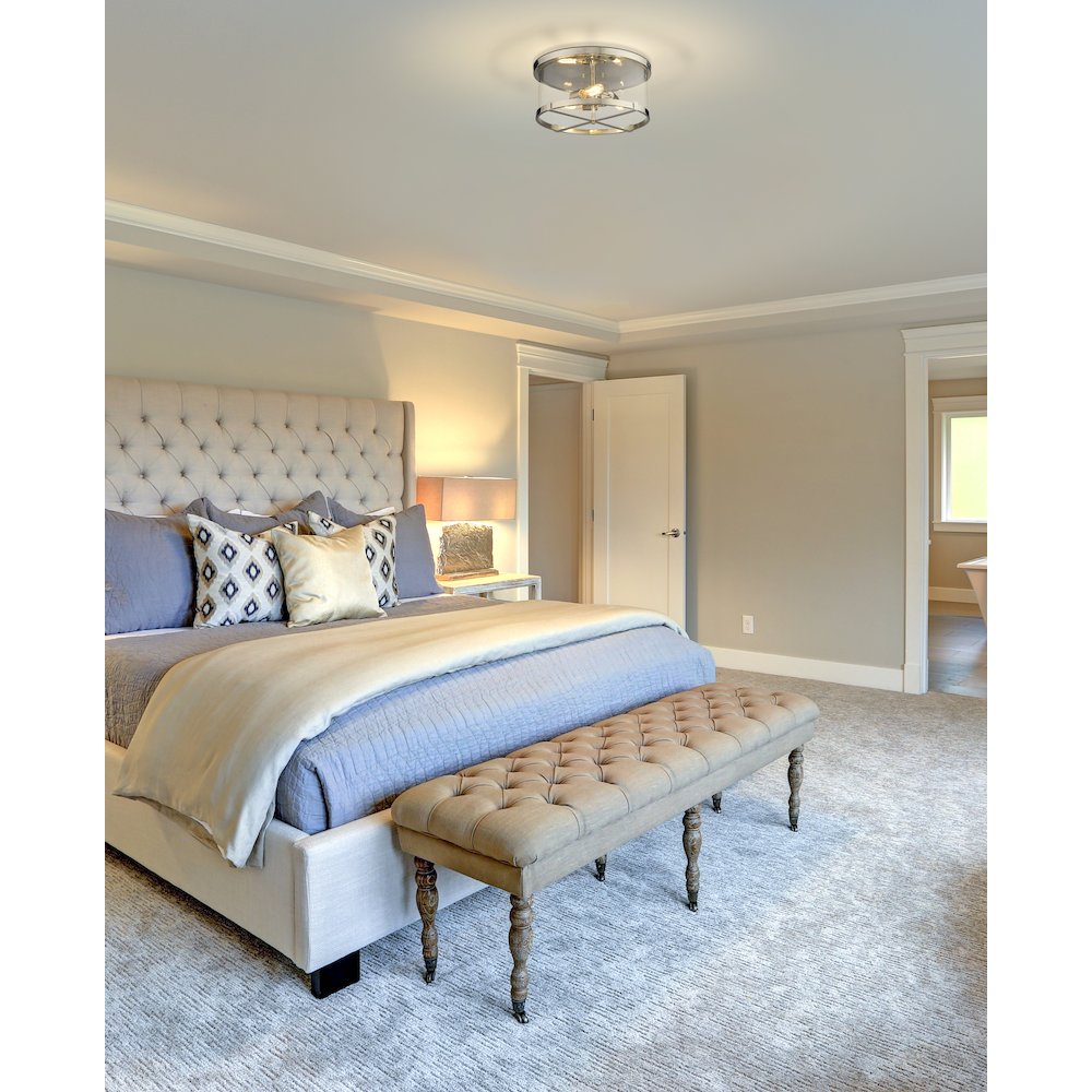 Z-Lite 3 Light Flush Mount. Picture 7