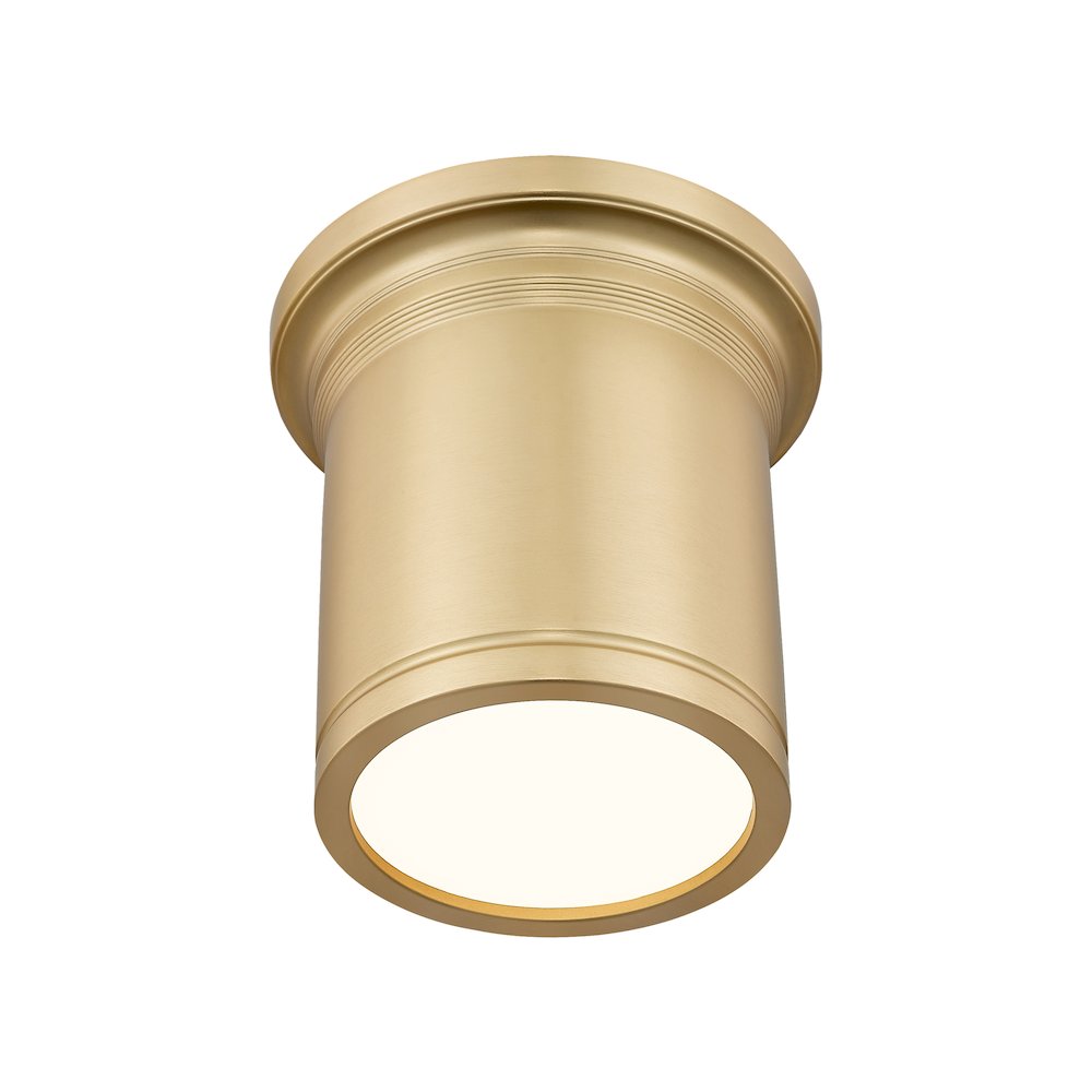 Z-Lite 1 Light Flush Mount, Modern Gold. Picture 3