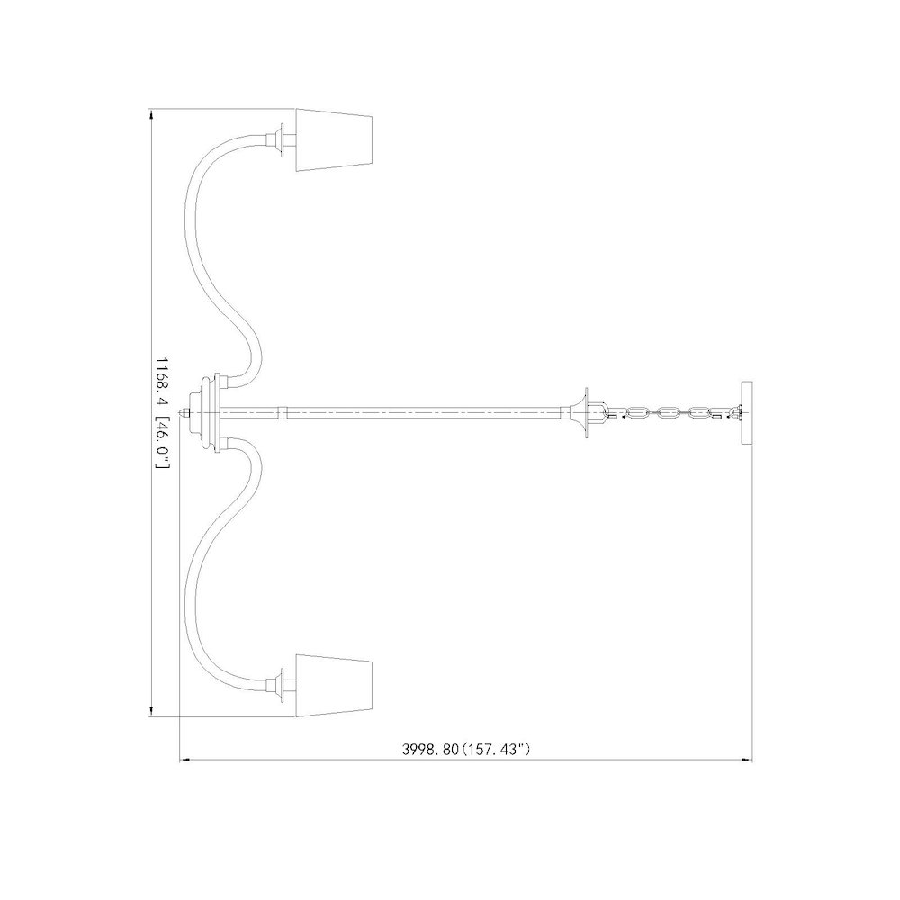 Z-Lite 8 Light Chandelier. Picture 8