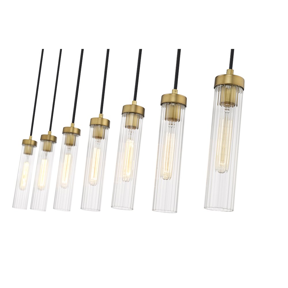 Z-Lite 7 Light Linear Chandelier. Picture 4