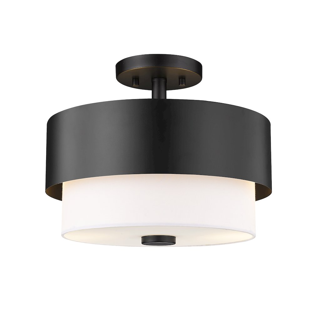 Z-Lite 2 Light Semi Flush Mount. Picture 1