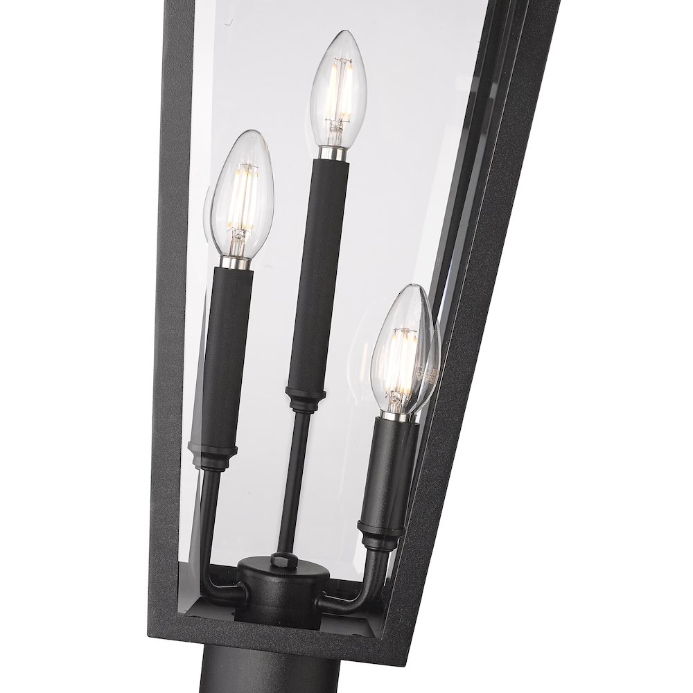 Z-Lite 3 Light Outdoor Post Mount Fixture. Picture 4