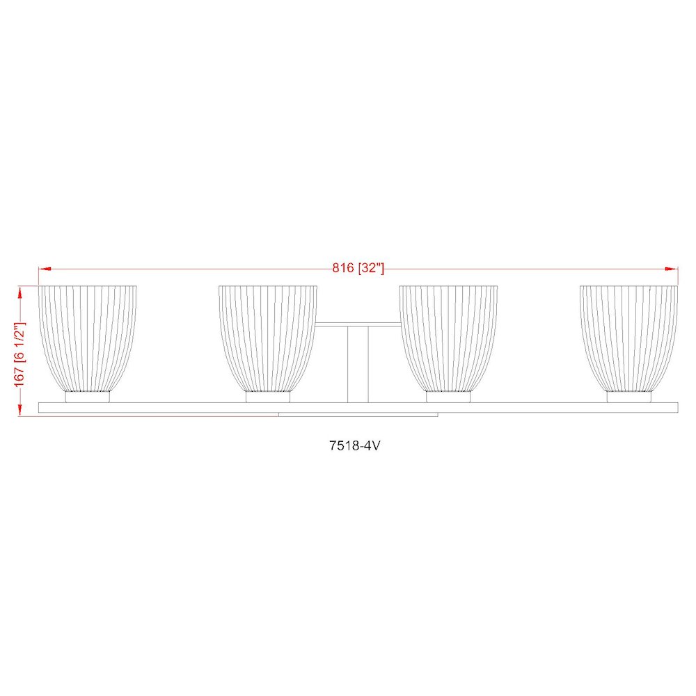 Z-Lite Naya 4 Light Vanity in Modern Gold color, Steel frame. Picture 8
