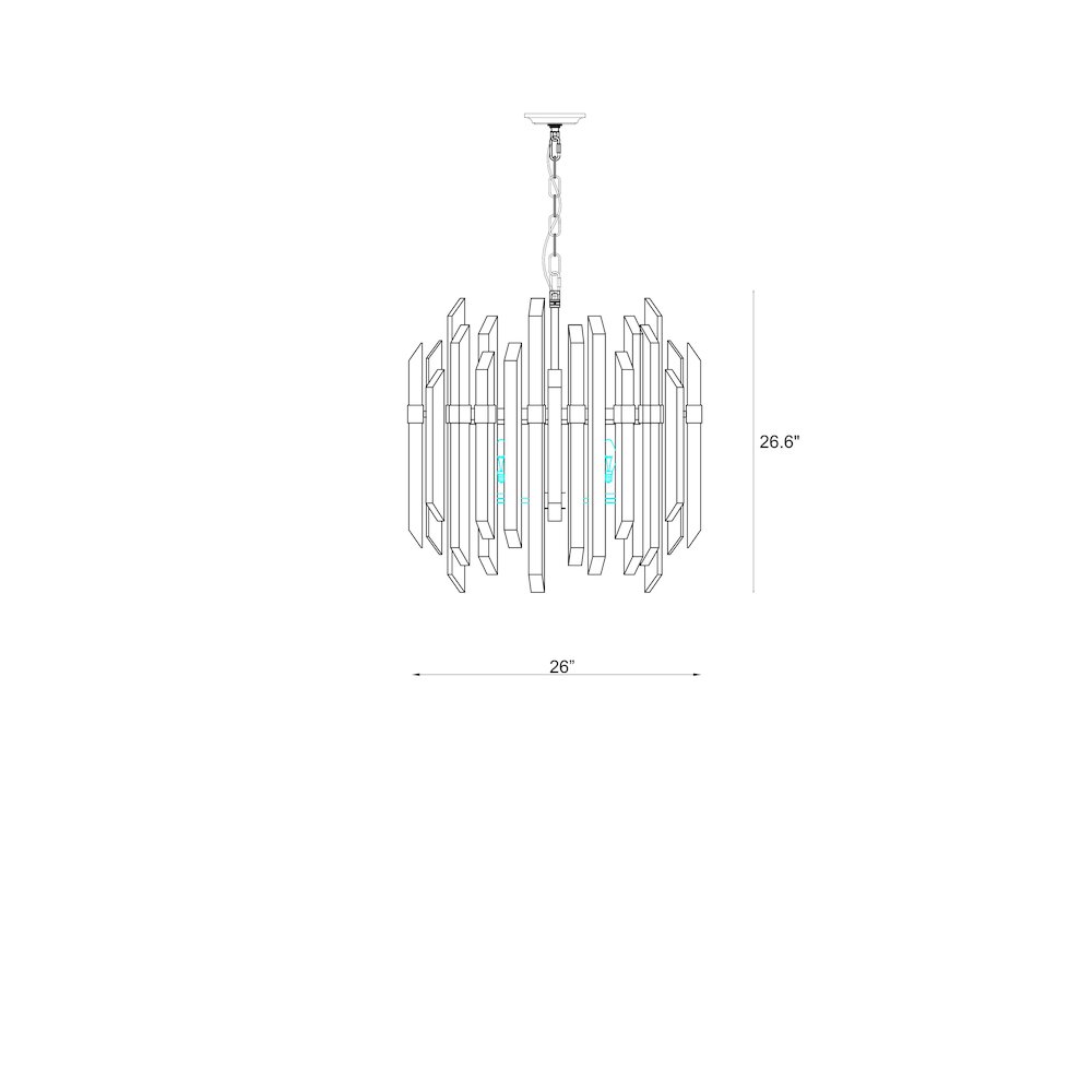 Z-Lite 6 Light Chandelier. Picture 8