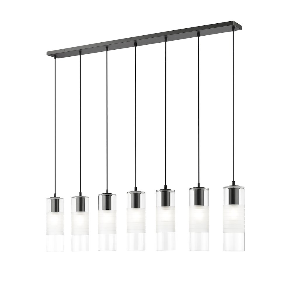 Z-Lite 7 Light Linear Chandelier. Picture 1