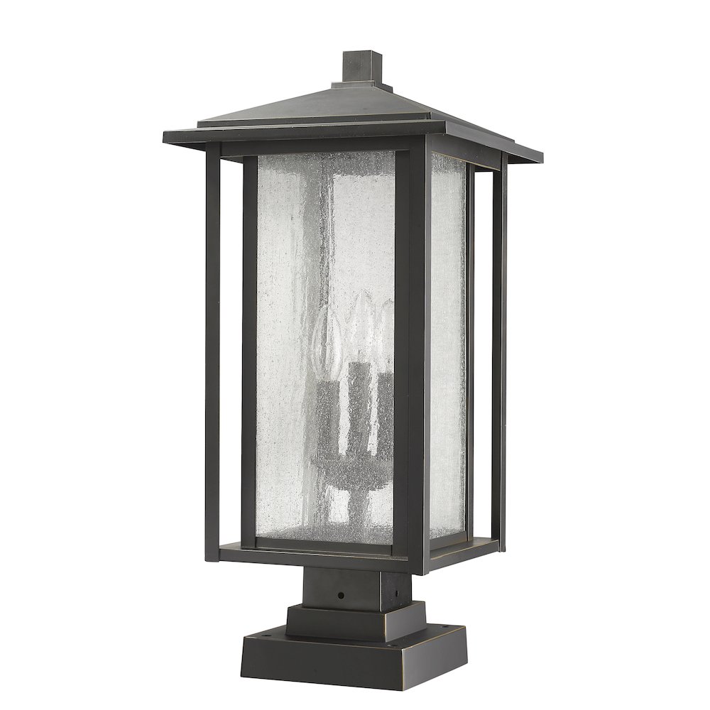 Z-Lite 3 Light Outdoor Pier Mounted Fixture. Picture 5
