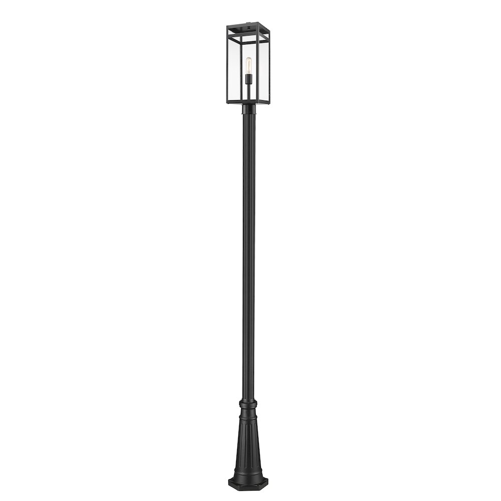 Z-Lite 1 Light Outdoor Post Mounted Fixture. Picture 3