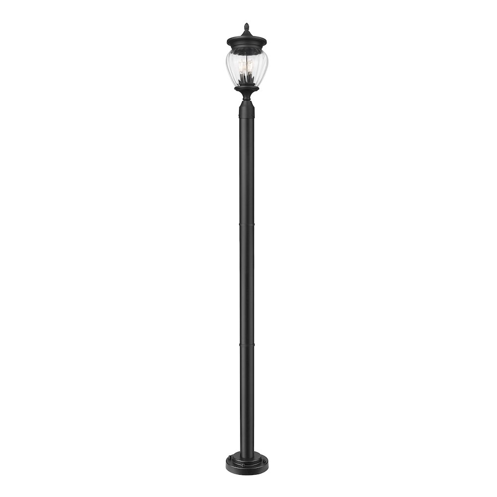 Z-Lite 3 Light Outdoor Post Mounted Fixture. Picture 3