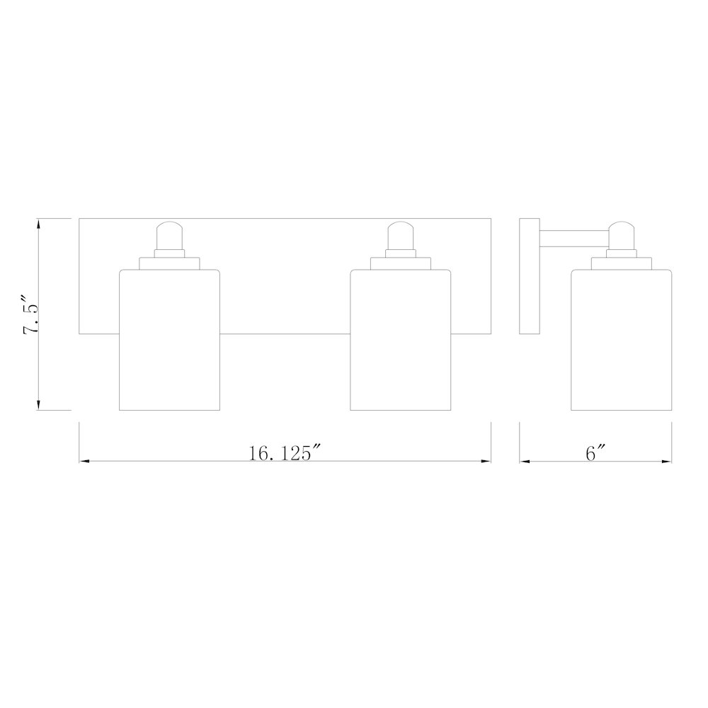 Z-Lite 2 Light Vanity. Picture 6